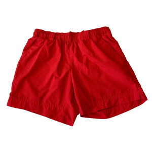 Columbia PFG Women's Elastic Waist Water Shorts Drawstring Size XS Red Outdoor